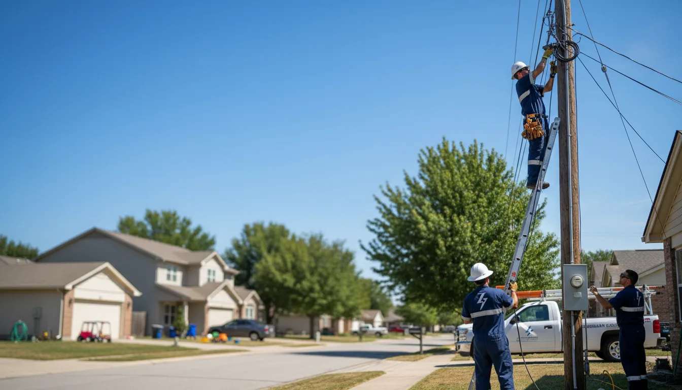 Residential electrician providing installation services in Star Lake, WI